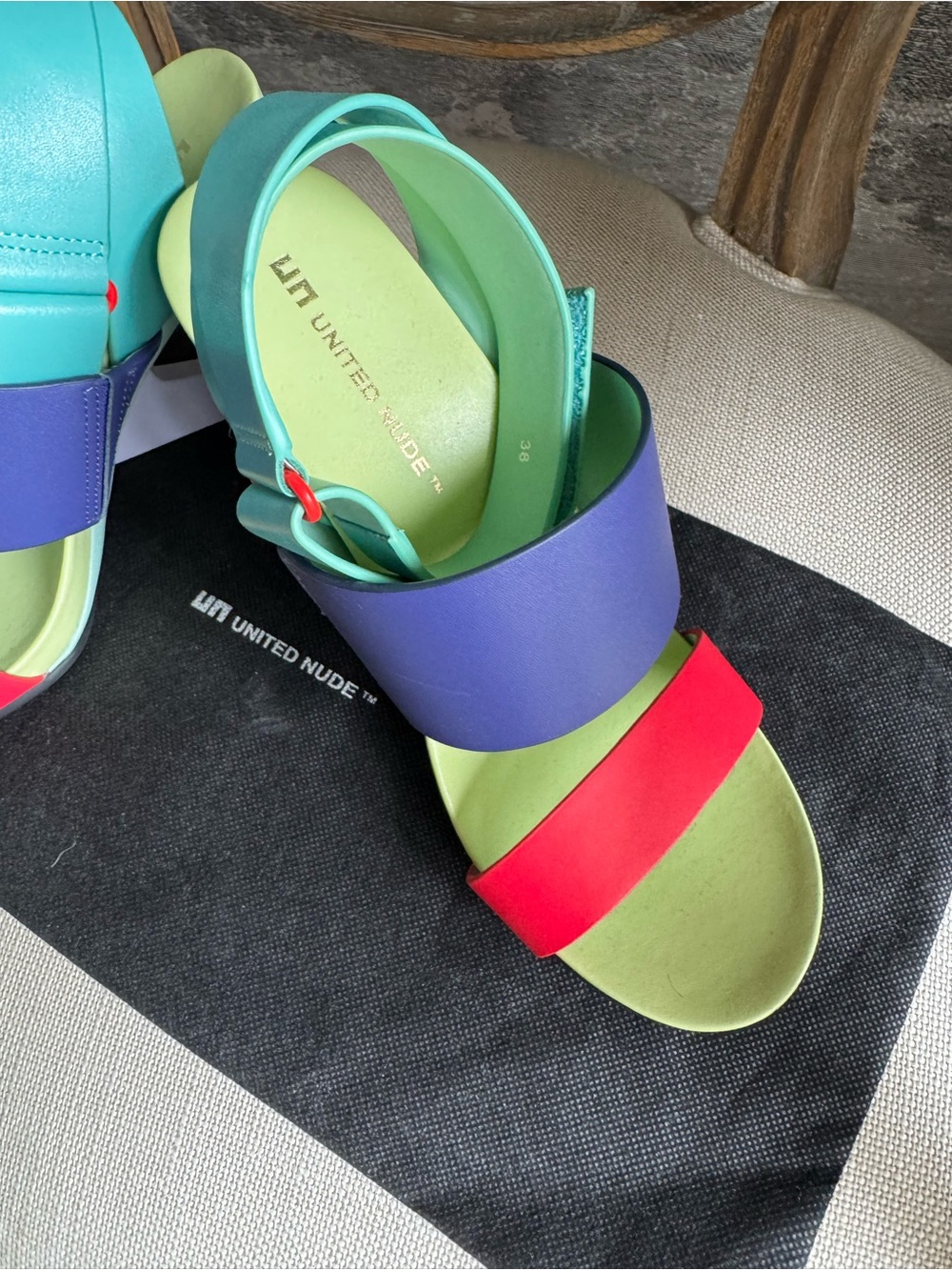 United Nude Colorblock Sandals